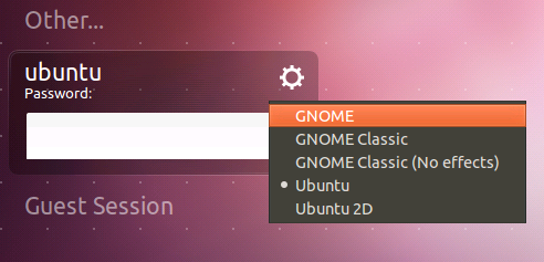 Ubuntu Gnome Login
