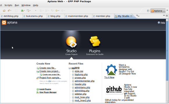Aptana Studio With Eclipse Aptana Studio With Eclipse