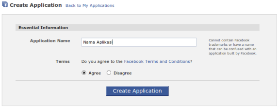 Daftar Facebook application Daftar Facebook application