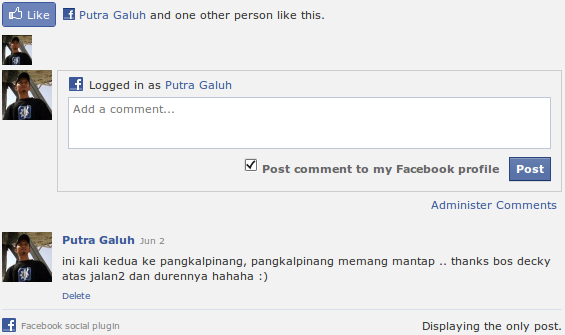 Facebook Comment Box